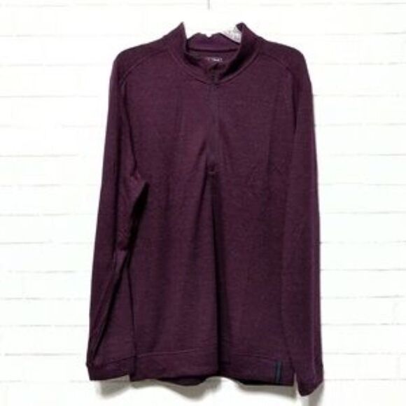 NWT ADIDAS Climawarm Wool Quarter Zip Pullover L - Picture 2 of 9